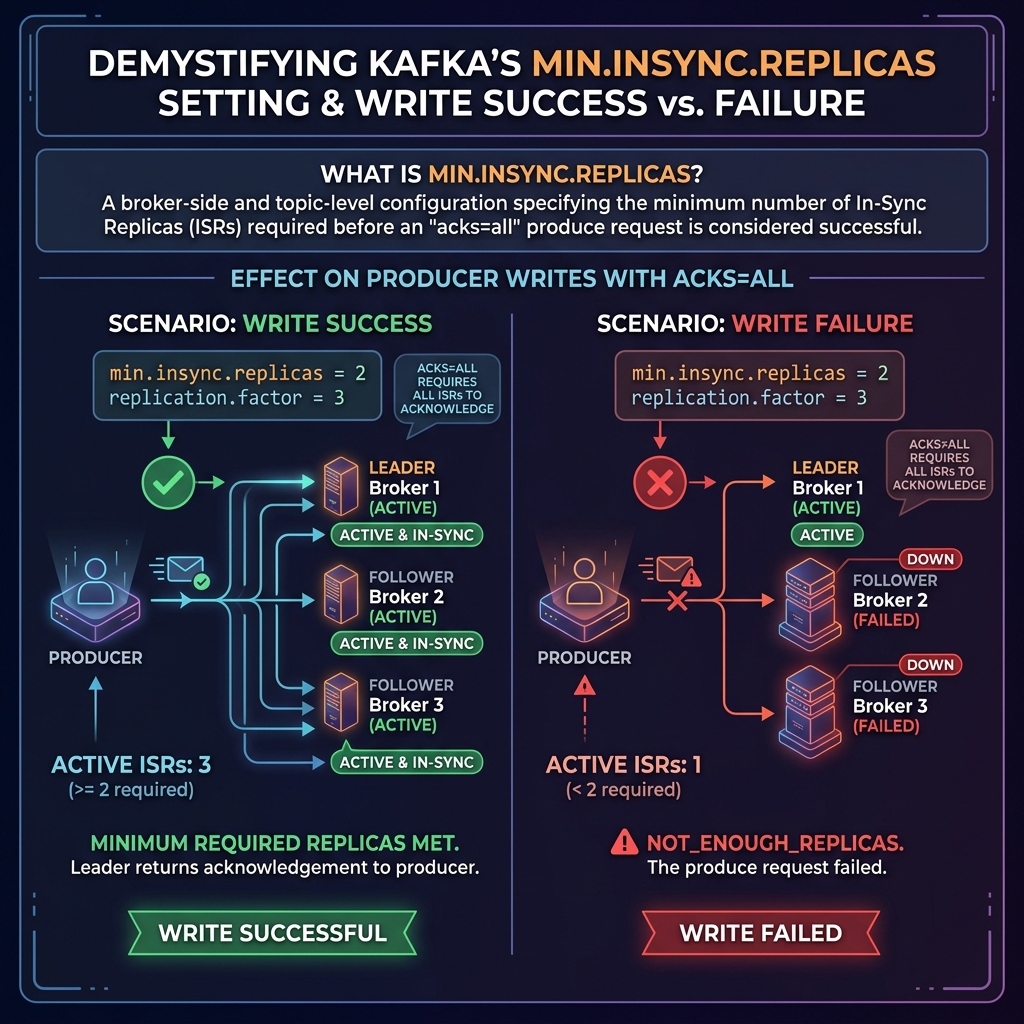 How min.insync.replicas Prevents Data Loss