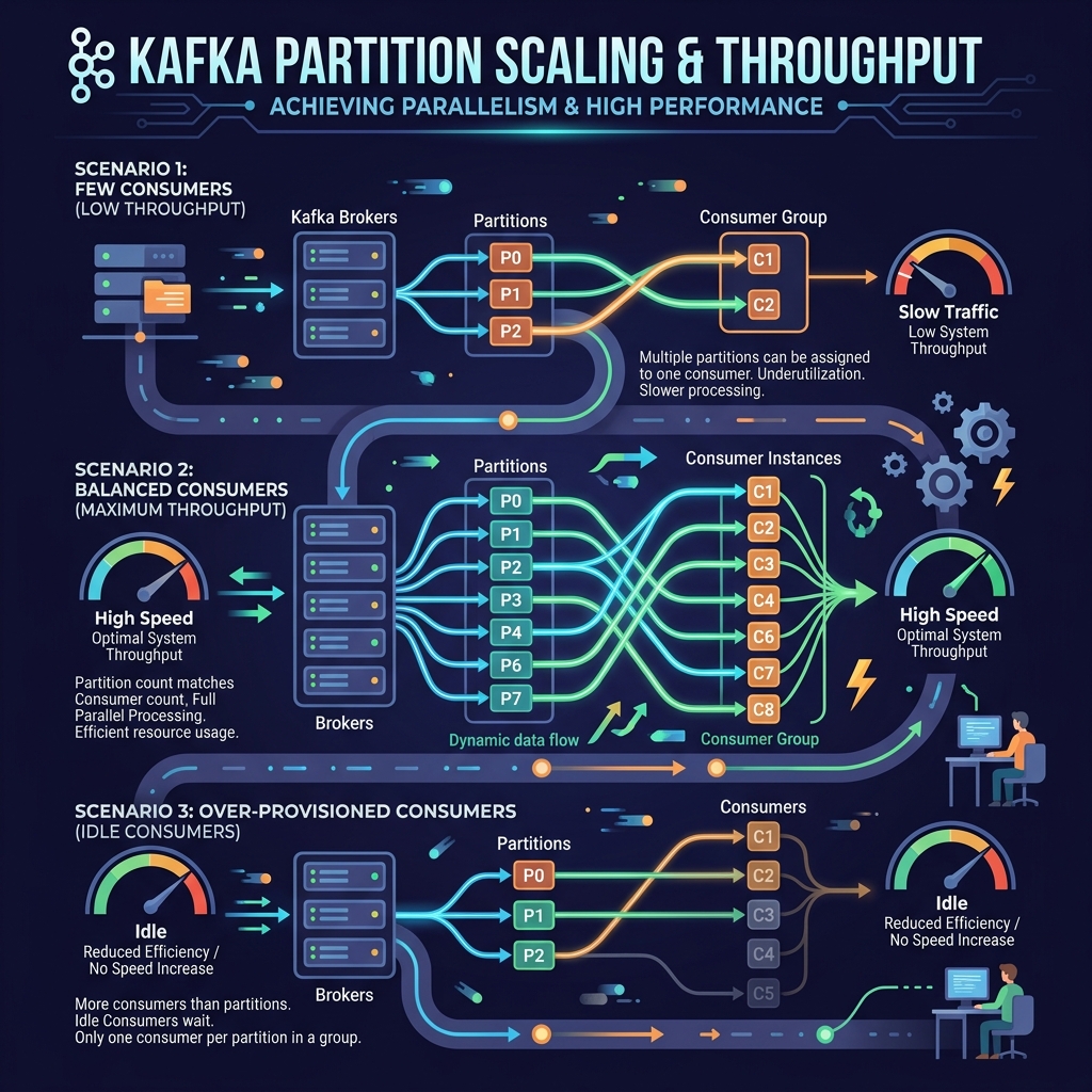 Kafka Partition Scaling Infographic