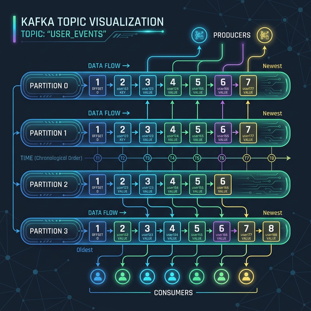 How a Kafka Topic is Split into Parallel Partitions
